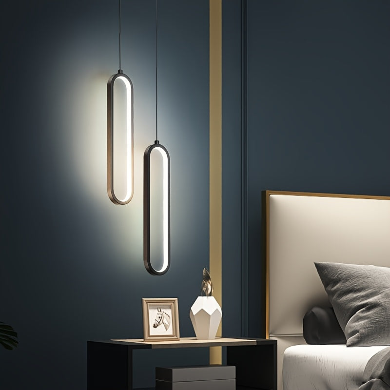2 piezas, lámpara colgante de arte de hierro para techos, incluye luz LED cálida y blanca, acrílico sin parpadeo, adecuada para restaurantes, salas de estar, dormitorios, bares, etc.