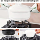 2pcs/1pc Anillos de Hierro Fundido para Wok, Soporte Antideslizante para Estufa de Gas, Accesorios de Reemplazo para Rejilla de 4 y 5 Púas ()