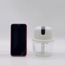 Picadora de ajo eléctrica inalámbrica USB de 350ML multifunción para picar ajo pequeño, picadora de ajo, picadora de pimienta, chile, nueces, molinillo de carne, procesador de alimentos / picadora de verduras, chile, carne, procesador de alimentos