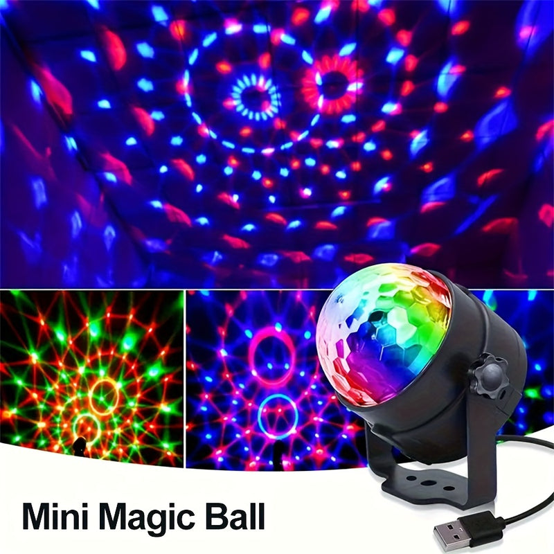 Bola de cristal LED mágica, luz colorida para fiestas, DJ, discoteca, KTV, bar, luz de ambiente brillante.