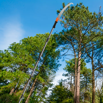 Cuchillo de poste profesional de alta resistencia con barra de extensión - Extensible hasta 3.05 metros, adecuado para podar árboles, podar ramas, jardinería y uso forestal - Compatible con sierras de cadena y operación manual, uso de cuatro estaciones