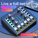 Interfaz de Audio Portátil para Podcasting y Streaming – Tarjeta de Sonido Todo en Uno con Preamplificador de Micrófono Premium, Alimentada por USB, Perillas y Botones Multifunción, Ideal para Grabación, DJ, Compatible con PC y Smartphone, Negro