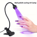 1 lámpara de esmalte de uñas ultravioleta LED - Tubo metálico flexible, secador de gel mini USB para mani DIY, accesorio de dormitorio y escritorio, regalo perfecto para Navidad y cumpleaños, cuidado de uñas | Lámpara de uñas moderna | Diseño compacto, l