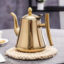1pc Cafetera de Acero Inoxidable con Infusor Desmontable - Capacidad de 1L/1.5L/2L, Tetera de Té Resistente al Calor para Uso en Casa y Restaurante - Juego de Té de Acero Inoxidable 304 con Colador de Té