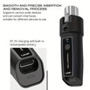 Adaptador de Micrófono Dinámico XGeS a XLR para Aventuras al Aire Libre - Sistema de Transmisor y Receptor Inalámbrico con Carga USB-C, Pantalla Digital de 2.4GHz, Ideal para Guitarra, Mezcladores de Audio y Sistemas de PA, Micrófono Inalámbrico Recargab