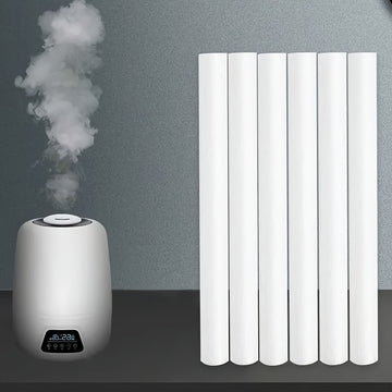 Humedificador de Algodón Barra Filtro - Filtro de repuesto desechable blanco, longitud cortable para ajuste, instalación fácil para uso en el hogar y la oficina, filtro de limpieza de aire, diseño simple, tecnología de aire limpio