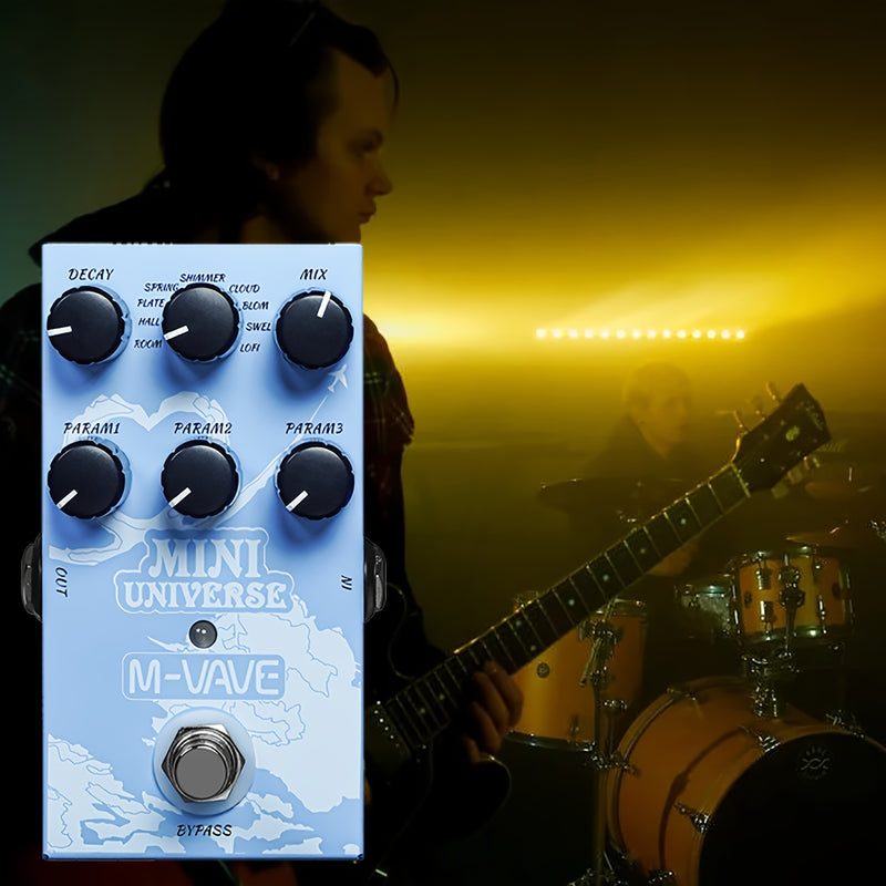 Guitarra eléctrica con reverb digital, 9 tonos de reverberación