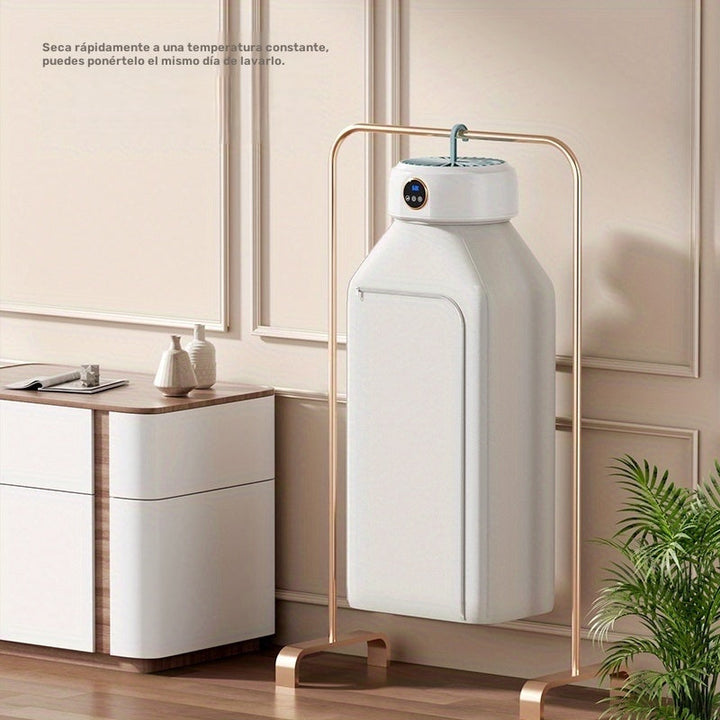 Secadora de ropa portátil para el hogar, secado rápido con aire cálido automático, secadora de ropa pequeña para colgar en residencias universitarias