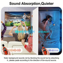 12 piezas de Paneles Absorbentes de Sonido de Alta Densidad Blancos, 30cm x 30cm x 0.9cm - Ideales para Oficinas, Estudios de Música, Salas de Grabación, Aulas, Cine en Casa y Reducción de Ruido en Dormitorios, Pared Decorativa, Techo
