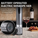 1 Unidad, Abrebotellas Eléctrico, Abrebotellas De Vino Con Batería, Cortador De Aluminio/indicador LED, Abrebotellas Automático Para Bar En Casa (sin 4 Baterías AA)