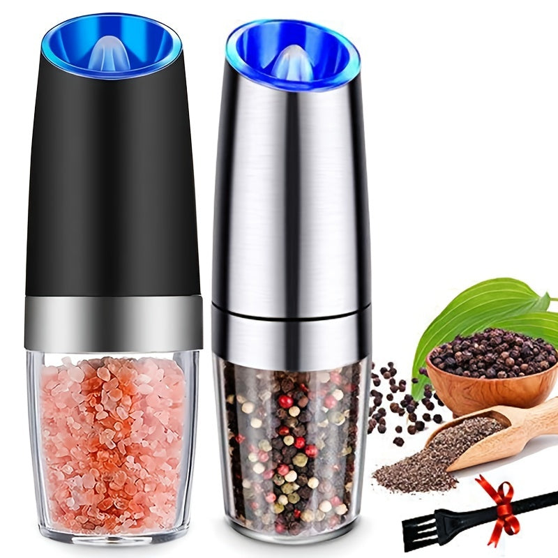 1 unidad, Molinillo de Pimienta Automático, Molinillo de Sal Ajustable, Molinillo de Especias Eléctrico para Hogar, Herramienta de Cocina, Accesorio de Cocina