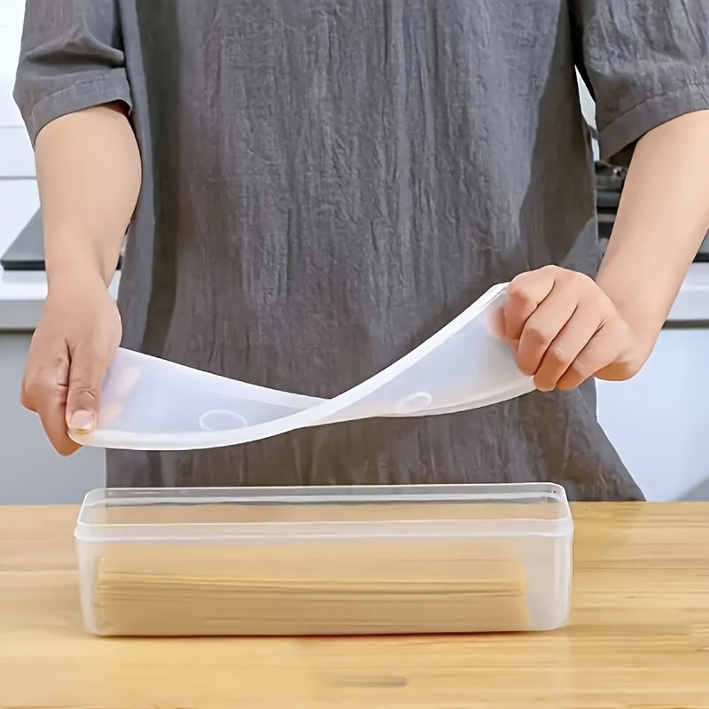 4 contenedores de plástico transparente para alimentos con tapa - Reutilizables, libres de BPA, organizadores de PP para el congelador - Ideales para chalotes, cilantro, jengibre, ajo, fideos, huevos y más - Imprescindible para organizar la cocina