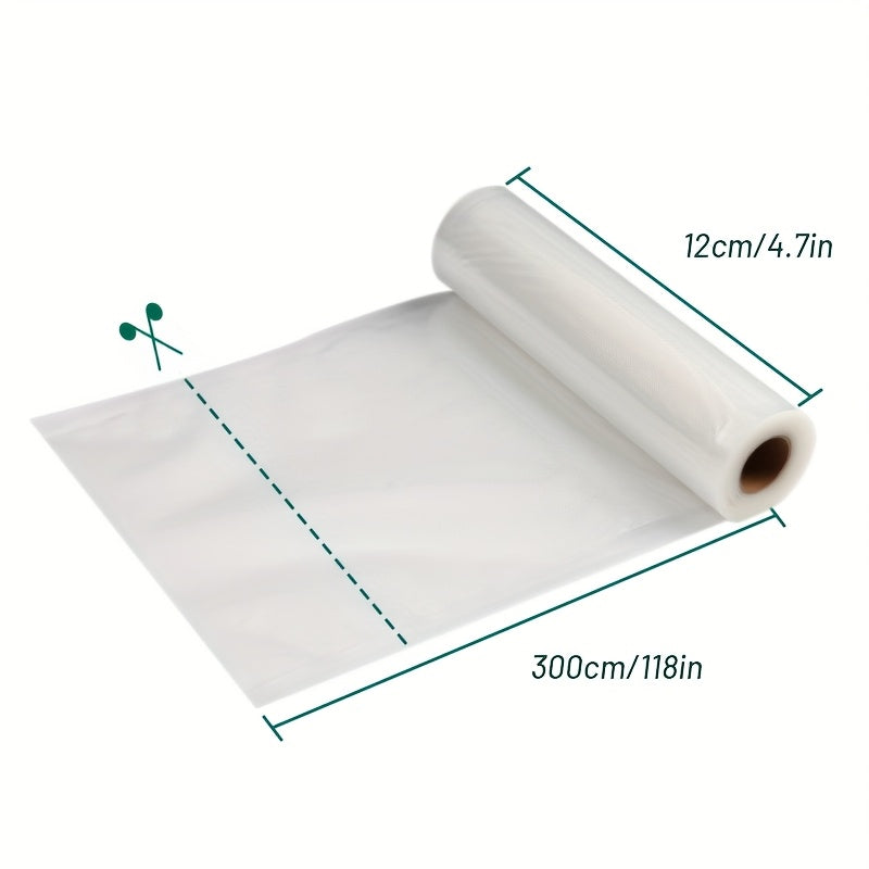 3 metros por rollo de bolsas para sellado al vacío - duraderas, libres de BPA, resistentes al desgarro, fáciles de cortar, adecuadas para cocina sous vide, preparación de comidas, almacenamiento de carne, etc., esencial en la cocina - material PE+PA, bla