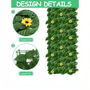 3 rollos de paneles de valla de privacidad de hiedra artificial, longitud total 3.0 metros x 100.0 cm, paneles de valla de hojas de hiedra verde artificial para patio, balcón, jardín, patio trasero, interior y exterior - Cubierta de valla duradera de baj