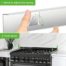 2 piezas de aleación de aluminio para cubrir la brecha de la estufa de la encimera - Protectores laterales de estufa - Relleno de brecha para estufa y encimera - Prevenir derrames, mantener la cocina ordenada (Plata - 59,44 cm)