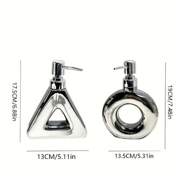 Botella de cerámica elegante y de lujo con diseño premium, ideal para almacenar jabón líquido, ligera y fácil de transportar