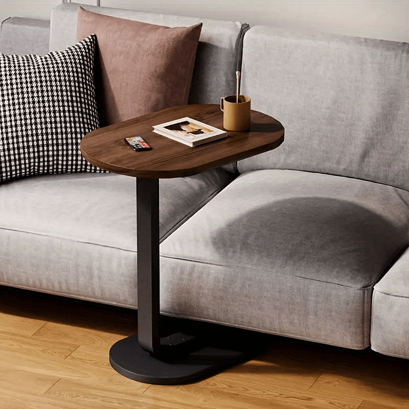 [2 Colores Disponibles] Mesa Pequeña En Forma De C De Estilo Moderno Y Sencillo | Diseño De Estilo Nórdico, Versátil Para Todos Los Estilos De Hogar, Lujo Ligero Y Alta Apariencia, Estable Y Duradera!