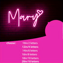 Letras de neón personalizadas con luces LED para decoración de bodas, cumpleaños y fiestas - Iluminación acrílica regulable con control de botón, alimentación USB, material plástico ≤36 V, no requiere batería.