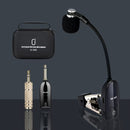 2025 (Mejor Vendedor) Micrófono Inalámbrico UHF para Saxofón, Adecuado para Escenarios y Actuaciones al Aire Libre, Micrófono Inalámbrico para Saxofón, Diseñado para Saxofones, Trumpeta Clip-On, Micrófono para Instrumentos, Incluye Receptor, Plug and Pla