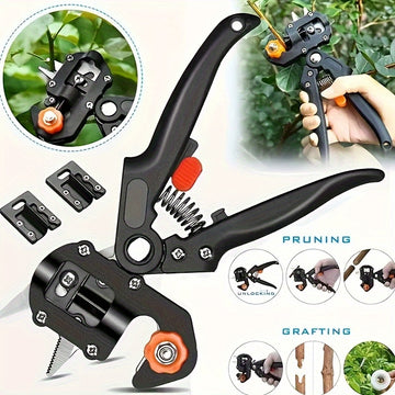 1 pza. Tijeras de podar clásicas de acero inoxidable para jardín, podadora de injerto, herramienta de poda de árboles frutales para jardineros y agricultores.