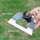 Pala de rastrillar hueca de alta resistencia - Filos afilados y dentados para romper el suelo de manera eficiente, herramienta de jardinería de metal duradera para huertos de verduras y uso al aire libre, sin mango incluido, herramienta de rastrillar par