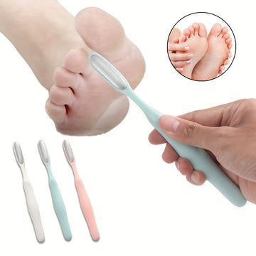 1pc Exfoliante Suave para Dedos y Pies - Removedor de Callos de Acero Inoxidable con Mango Ergonómico de Plástico, Sin Perfume, Eliminación Efectiva de Piel Muerta para Pies y Manos Lisos, Ideal para Exfoliar Dedos y Pies, Fácil de Usar y Limpiar