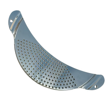 1 pieza de filtro lateral de sartén de cocina de acero inoxidable, sin carga, fácil de drenar, no necesita fuente de alimentación, fabricado con material de acero inoxidable, con separación de agua, para pasta, verduras, frutas, accesorios de cocina para