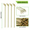 100 palillos de bambú para cócteles, 15.24 cm, palillos para aperitivos, mini palitos para comida - Palillos elegantes para bebidas, frutas, charcutería - Ideales como accesorios para decorar cócteles, suministros para fiestas, adornos para cócteles | Po
