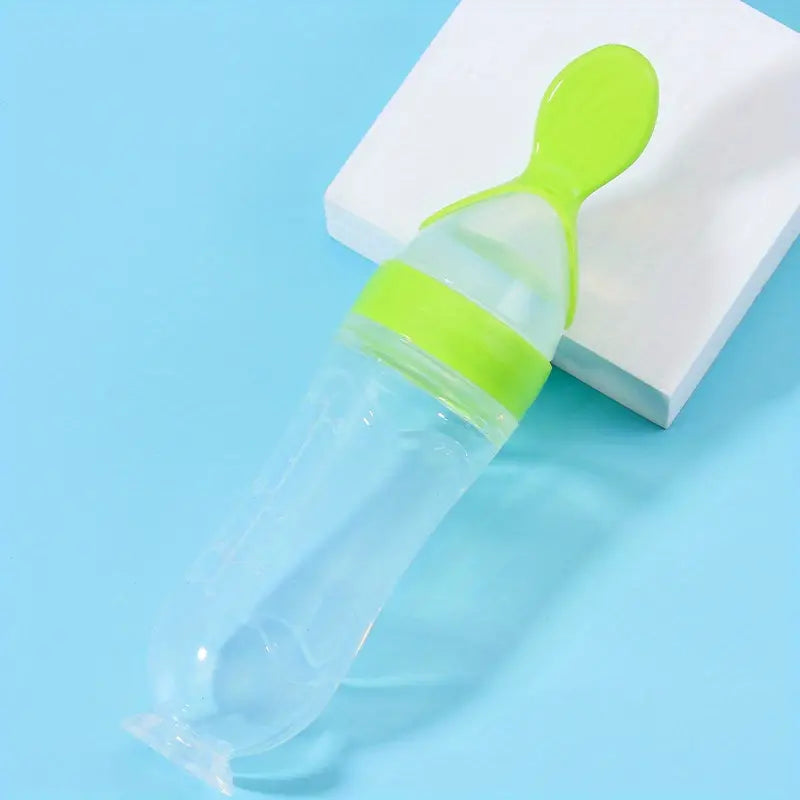 Cucharas tetero de silicona para bebés y niños pequeños