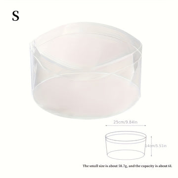 1pc Cubeta Portátil Plegable, Lavabo para Pies, Cubo de Agua Transparente, Recipiente para Pesca, Bandeja Colapsable, Cuenco para Ropa y Cara, Ideal para Viajes, Excursiones y Camping