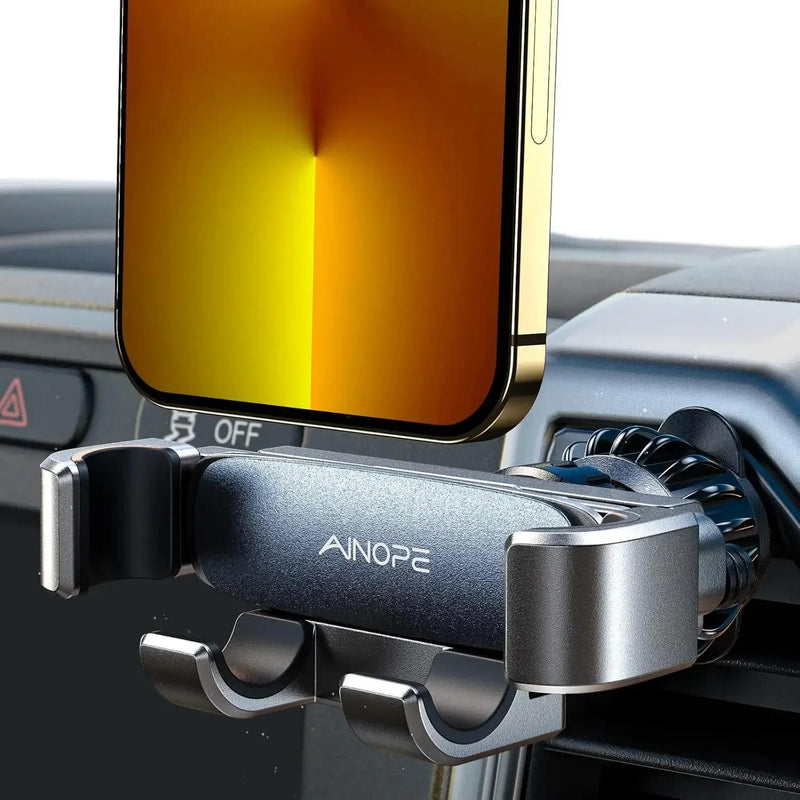 Soporte AINOPE para Teléfono en Ventilación de Coche 2025, Soporte Gravitacional para iPhone 15 Pro Max, 14, 13, 12 y Samsung Android
