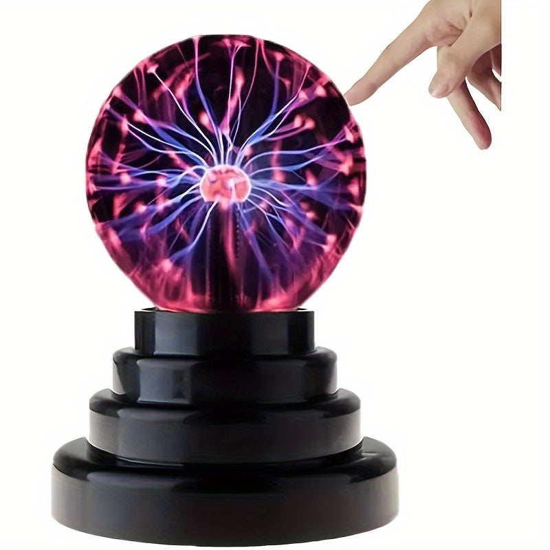 1pc Bola de Plasma Práctica, Luz Fluyente, Ilumina Tu Espacio. Tecnología Única de Plasma Crea Efectos Luminosos Fantásticos que Te Hacen Sentir Como Si Estuvieras Debajo de las Estrellas