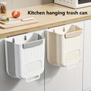 Organizador de basura de cocina plegable de plástico - Bote de basura para colgar en pared o puerta de gabinete con diseño perforado para drenaje fácil, solución de almacenamiento que ahorra espacio, función Easyhang, organizadores y almacenamiento para