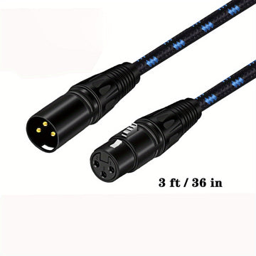 Cable De Micrófono XLR Macho A XLR Hembra (cable De Extensión XLR De Micrófono)