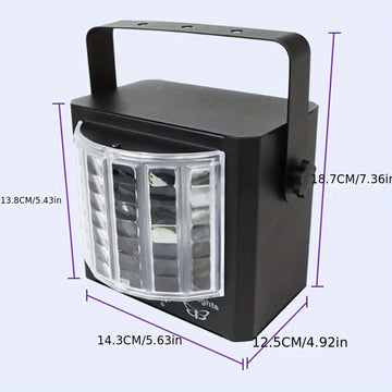 Luces disco LED con control de ritmo por sonido, luces láser para fiestas KTV con carcasa metálica, control remoto, ideales para habitaciones, salas y iluminación DJ interior, perfectas para decorar en días festivos