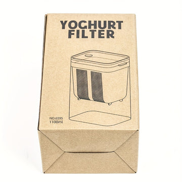 1 pieza de 1100 ml, filtro de acero inoxidable 304 para hacer yogur casero, malla ultrafina, ideal para hacer yogur griego casero, apto para uso en casa y restaurantes, no requiere batería, máquina para hacer yogur.