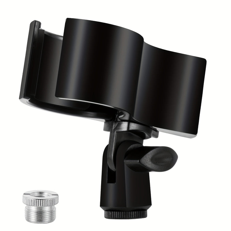 1/2 piezas, clip de micrófono grande, soporte ajustable para micrófonos con un diámetro exterior de 1,26" desde 2,3", con adaptador de tornillo macho de 5/8" a tornillo hembra de 3/8"