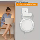 Soporte de montaje en pared, adecuado para el sistema de red inalámbrica de malla TP-Link Deco BE23/BE25/BE3600/BE5000 y la gestión de cables de alimentación. Soporte de montaje en pared para router WiFi 7 de TP-Link (blanco, 1 unidad)