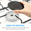 8 piezas de Conjunto de Tapas de Quemador de Estufa de Aleación de Aluminio, Resistente a Altas Temperaturas, Distribución Uniforme de Calor, con 4 Cubiertas de Quemador, para Estufas de Gas y Eléctricas, No Requiere Batería