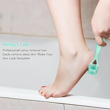 3 Piezas Raspador de Pies, Eliminador de Cutículas Beige y Herramienta para Cuidado de Talones y Plantillas, Kit de Belleza e Higiene Personal