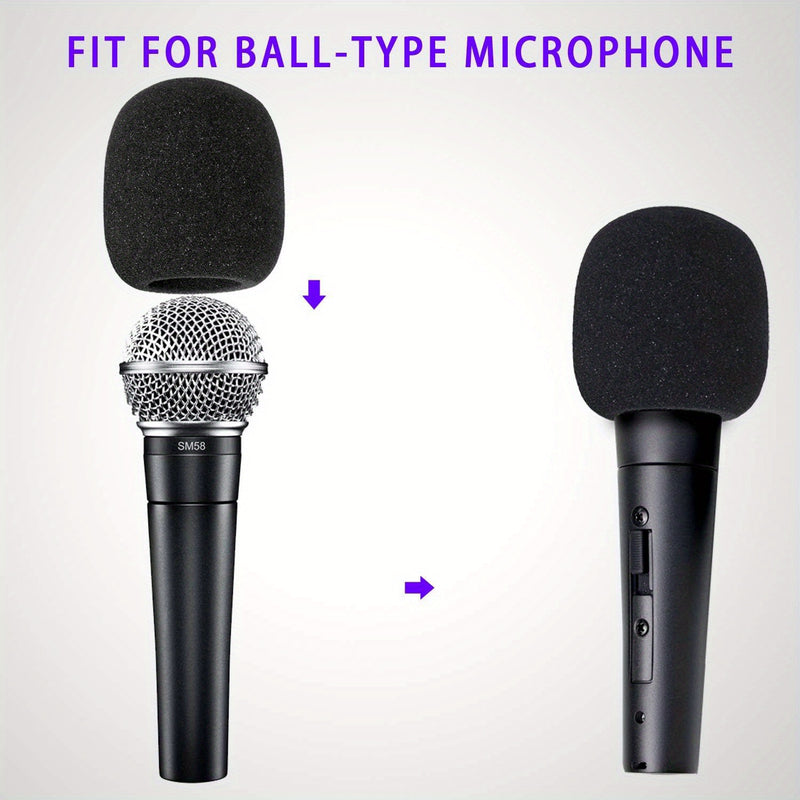 Juego de 8 parabrisas para micrófono de mano, filtros pop para micrófonos de estudio, micrófonos de mano inalámbricos y micrófonos de mano inalámbricos, cubiertas de micrófono diseñadas para cantar con micrófonos de mano.