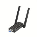 Adaptador sin varillas de 1800Mbps, Adaptador USB WiFi 6 para PC - Adaptador USB WiFi 802.11ax, Adaptador WiFi Banda Doble AX1800 para Escritorio y Portátil, Dongle WiFi para Red Inalámbrica en Windows 7/10/11