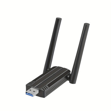 Adaptador sin varillas de 1800Mbps, Adaptador USB WiFi 6 para PC - Adaptador USB WiFi 802.11ax, Adaptador WiFi Banda Doble AX1800 para Escritorio y Portátil, Dongle WiFi para Red Inalámbrica en Windows 7/10/11
