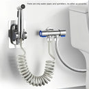 Kit de Ducha Manual de Acero Inoxidable con Manguera de 4.8 Pulgadas y Soporte de Pared - Boquilla Autolimpiable, Impermeable y Resistente, Ideal para Baño, Aseo de Mascotas, Diseño Moderno | Estructura Duradera, Accesorio para Ducha