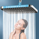 1 ud Cabezal de Ducha de Lluvia de Alta Presión de Lujo ABS - Accesorios de Baño - Ángulos Ajustables, Boquillas de Silicona Anticolmatación, Ahorro de Agua, Formas Rectangular y Circular, Fácil de Limpiar, Duradero y Experiencia de Ducha Cómoda