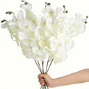 Conjunto Elegante de 6 Guirnaldas de Orquídeas Artificiales - Orquídeas Mariposa para Decoración del Hogar y Bodas, Regalo Perfecto para San Valentín, Día de la Madre, Navidad y Año Nuevo, Flor de Lan, Decoración de Patio