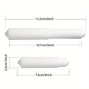 2 Piezas, Rodillo De Soporte De Papel Higiénico, Reemplazo De Varilla De Papel Higiénico Ajustable Blanco Con Resorte, Diseño De Plástico Duradero