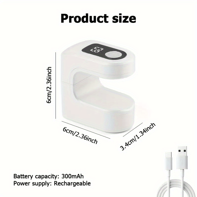 1 pieza, Secador de uñas compacto y práctico, lámpara, portátil, recargable por USB, alimentado por batería, sin fragancia, adecuado para esmalte de uñas de gel, regalo perfecto para, esencial para entusiastas de manicura