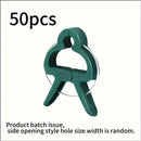 50 Piezas de Soportes para Plantas Resistentes - Pinzas Abiertas para Tomate, Pepino y Guisantes - Herramienta de Jardinería Duradera en Plástico para Cultivo Interior/Exterior - Estabilidad y Crecimiento Saludable de Vegetales
