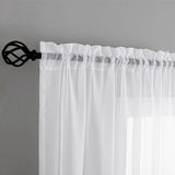 4 cortinas para exteriores, porches, balcones y gazebos, diseño con bolsillo para varilla, fáciles de colgar, transpirables y ligeras